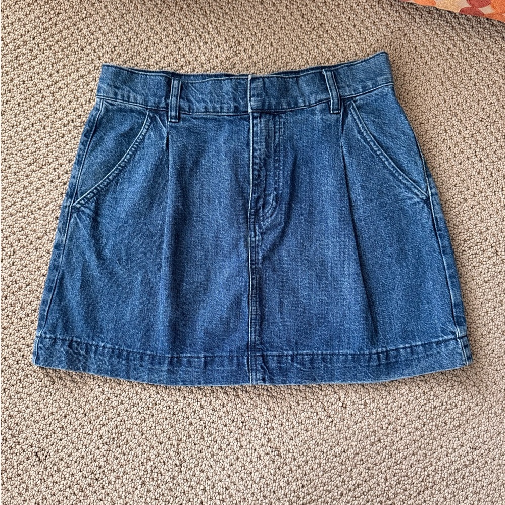 Free People We The Free Women’s Medium Blue Denim Mini Skirt
